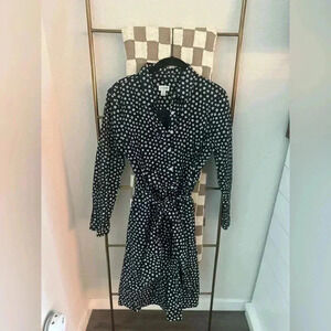 J.‎ Crew Tie-waist shirtdress in organic cotton poplin size 6